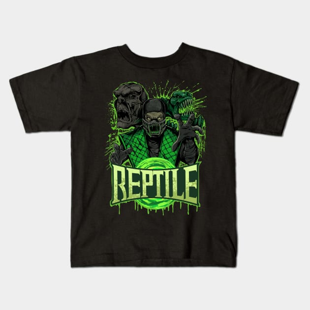 REPTILE Kids T-Shirt by Ottyag